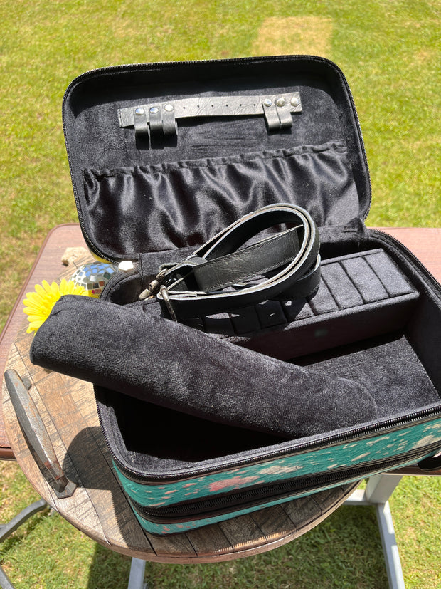 Turquoise Acid Wash Jewelry Case