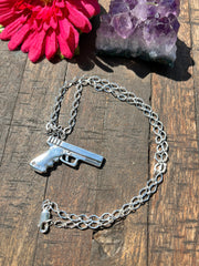 Sterling "Pew Pew" Necklace