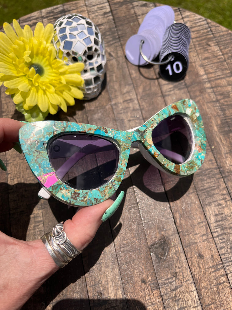 Handmade Kingman Inlay Sunglasses #10