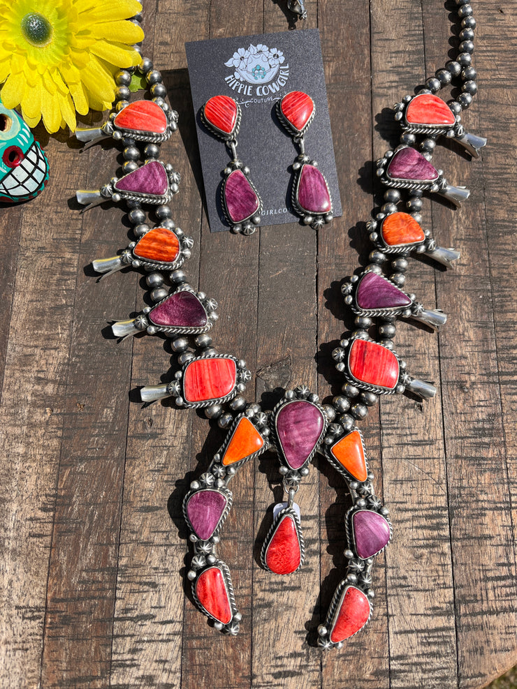 Multi Color Spiny Squash Blossom Set