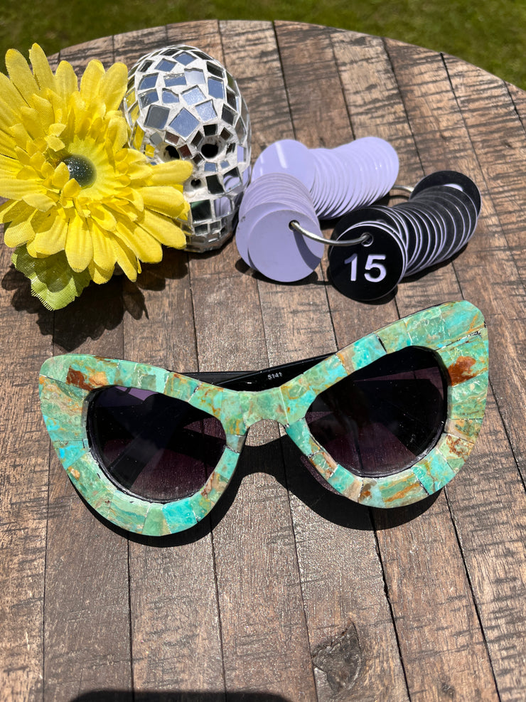 Handmade Kingman Inlay Sunglasses #15