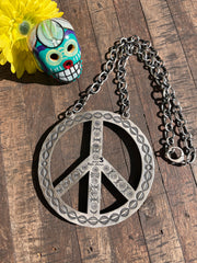 The HCC Mixed Mines Peace Sign Necklace 3