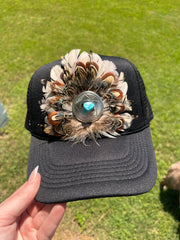 JJ’s Light Concho Feather Hat