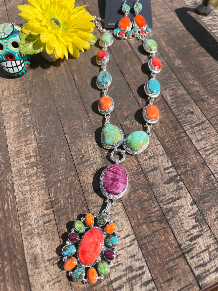 Multi Color Lariat Set