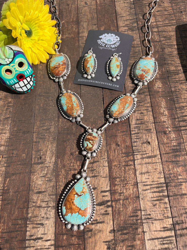 #8 Turquoise Lariat Set