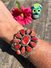 Red Spiny Cluster Cuff