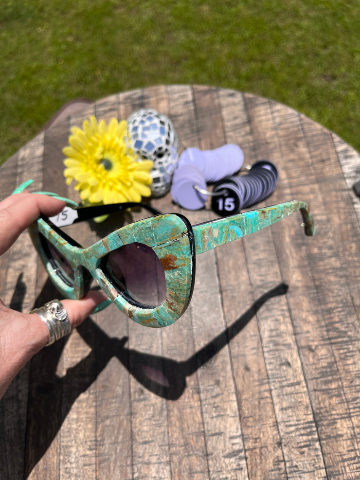 Handmade Kingman Inlay Sunglasses #15