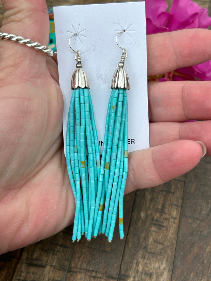 Fancy Tassel Dangle Earrings