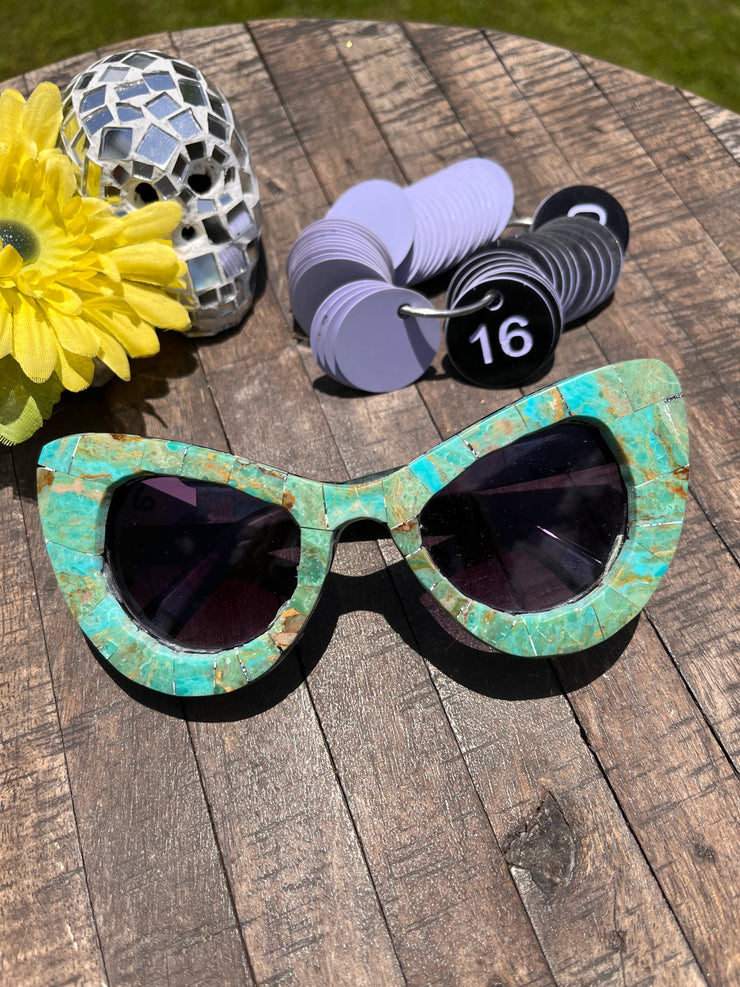 Handmade Kingman Inlay Sunglasses #16