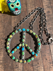 The HCC Mixed Mines Peace Sign Necklace 2