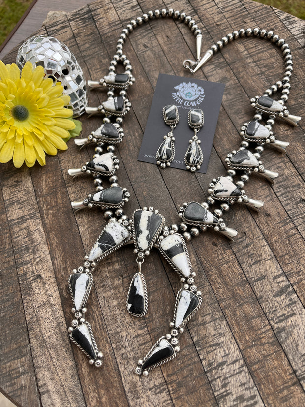 White Buffalo Squash Blossom Set