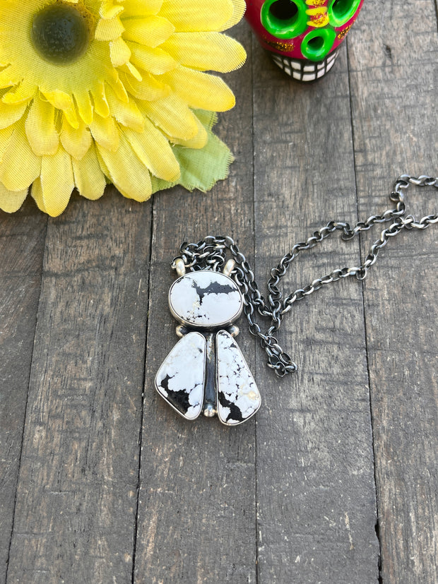 3 stone White Buffalo Necklaces #1-5