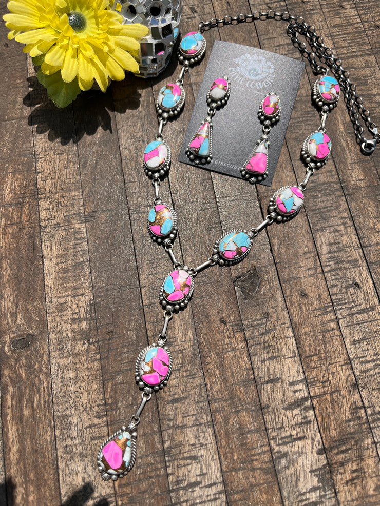 Cotton Candy Kingman Lariat Set
