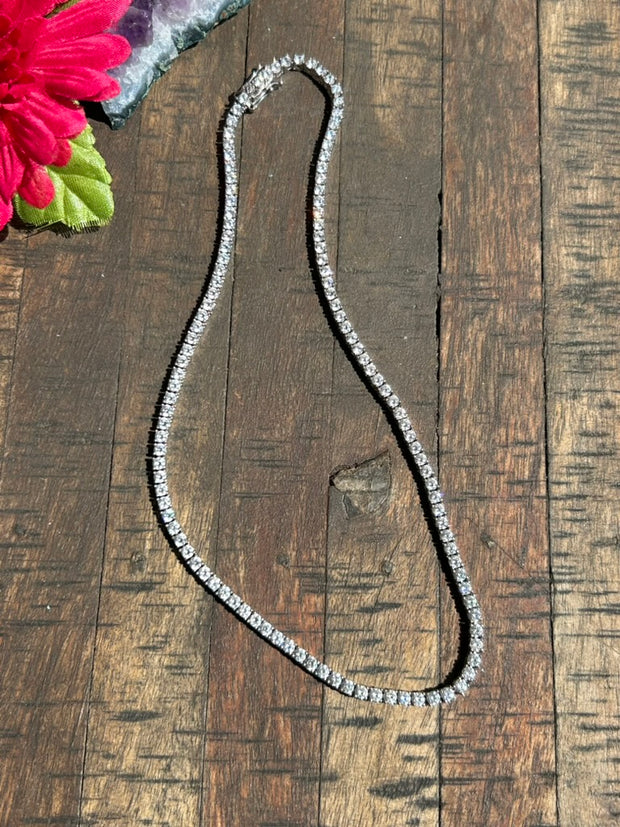 15" 4mm "Barn Diamonds" Necklace- PRE ORDER