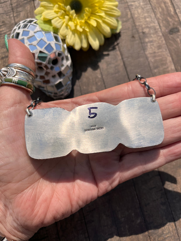 3 Stone Square Necklace #1-9