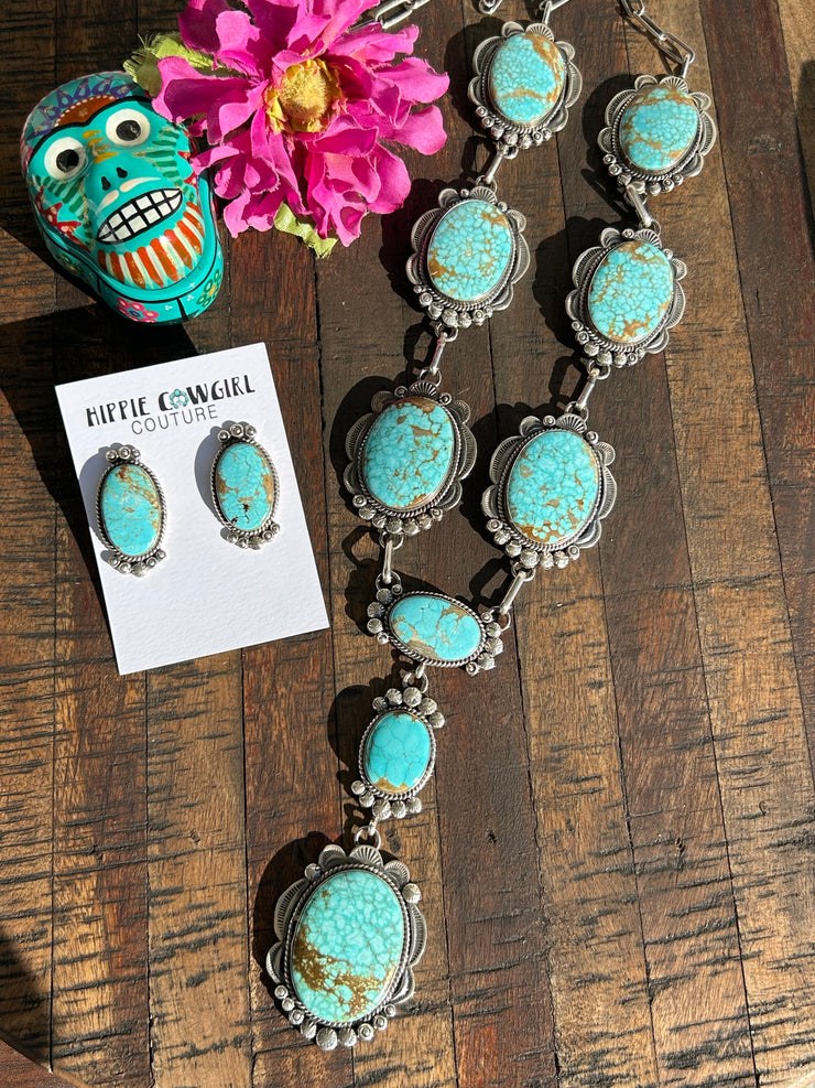 #8 Turquoise Lariat Set