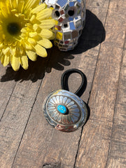 Turquoise Concho Hair Tie