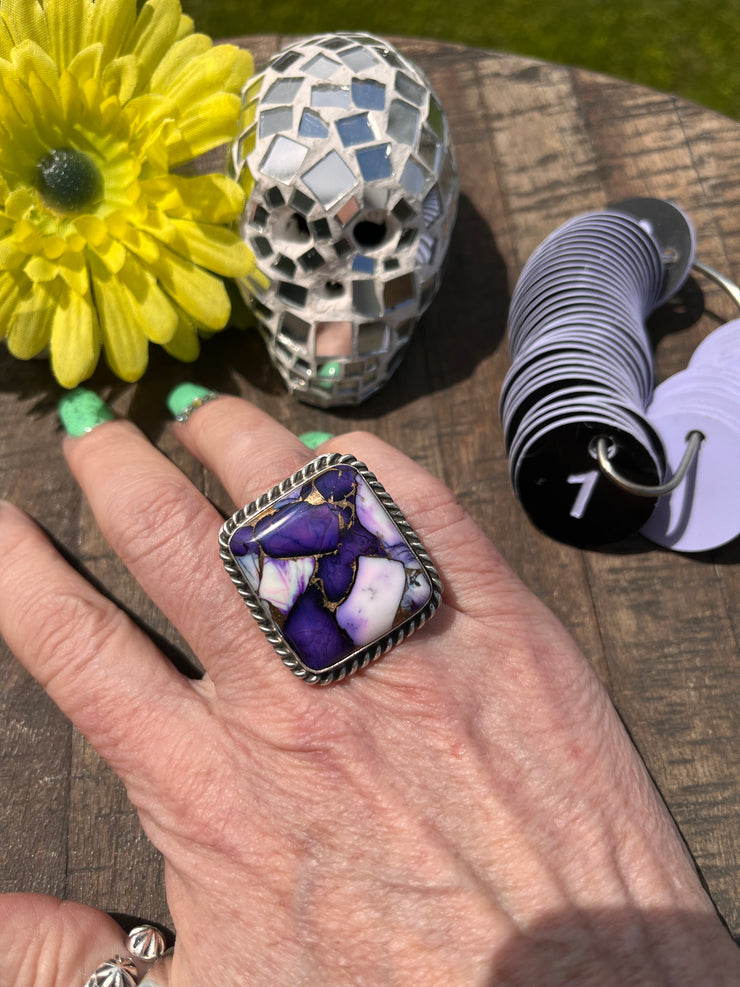 Lavender Dahlia Square Rings 1-4