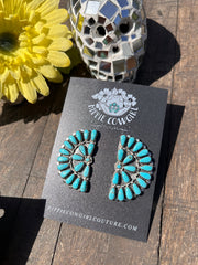 Blue Kingman Half Cluster Stud