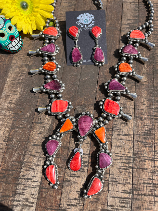 Multi Color Spiny Squash Blossom Set