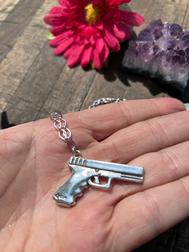 Sterling "Pew Pew" Necklace