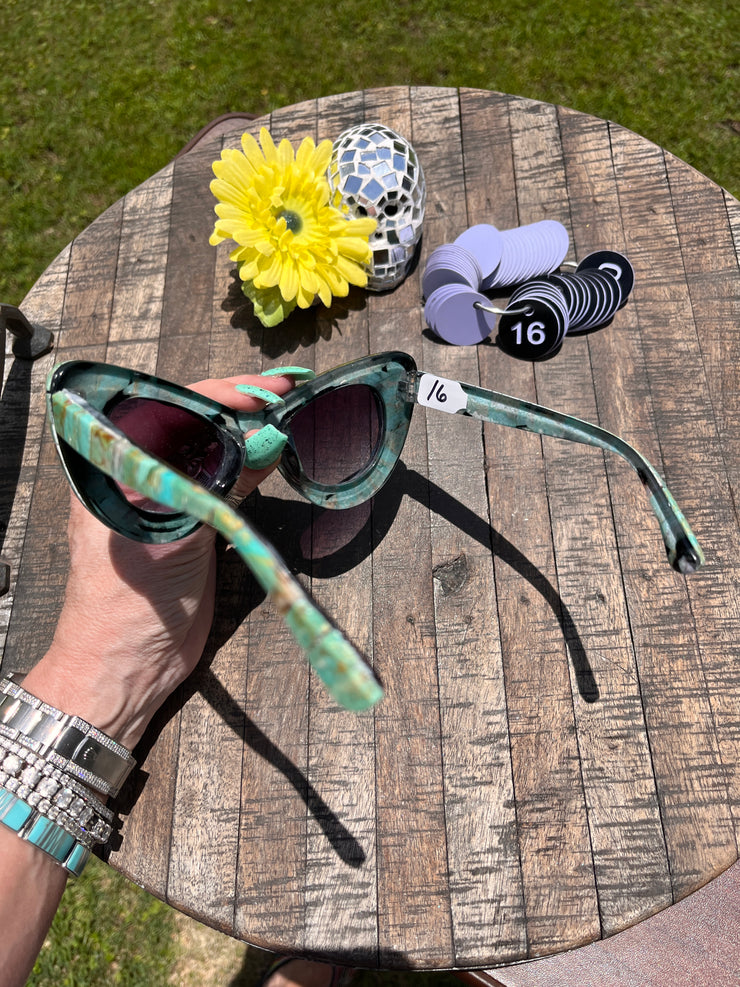 Handmade Kingman Inlay Sunglasses #16