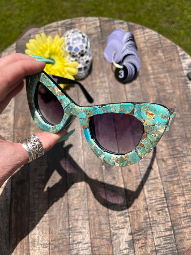 Handmade Kingman Inlay Sunglasses #3