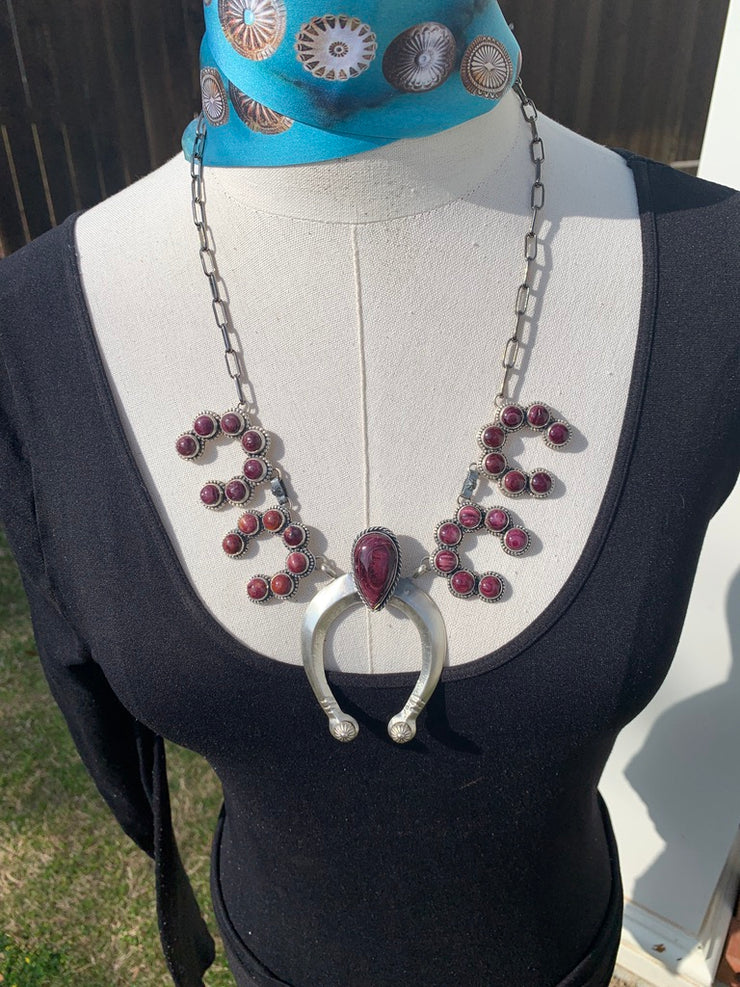 Purple Spiny Naja Necklace