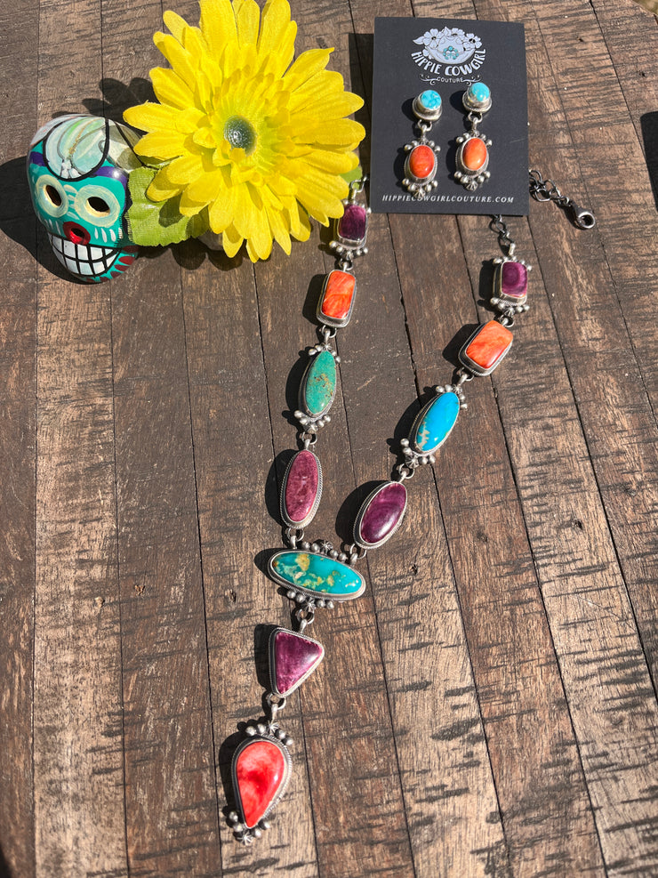 Multi Color Lariat Set