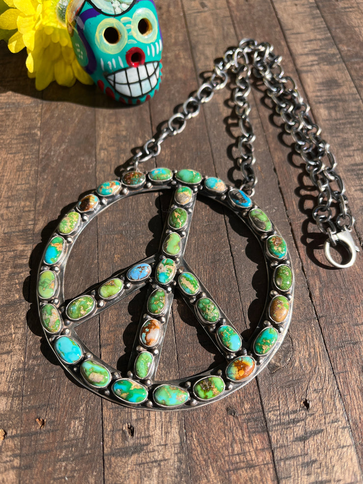 The HCC Mixed Mines Peace Sign Necklace 3