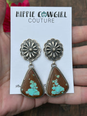 #8 Turquoise Concho Studs