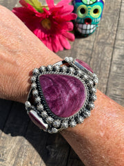 3 Stone Purple Spiny Cuff