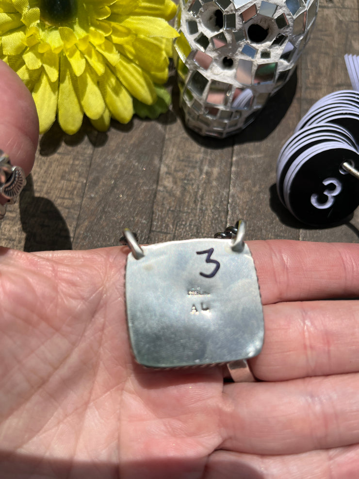 Square Kingman Necklaces