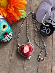 Dahlia Rose Heart Necklace 11-20