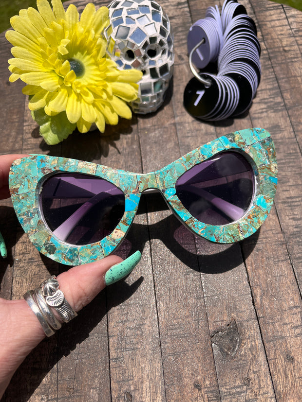 Handmade Kingman Inlay Sunglasses #1