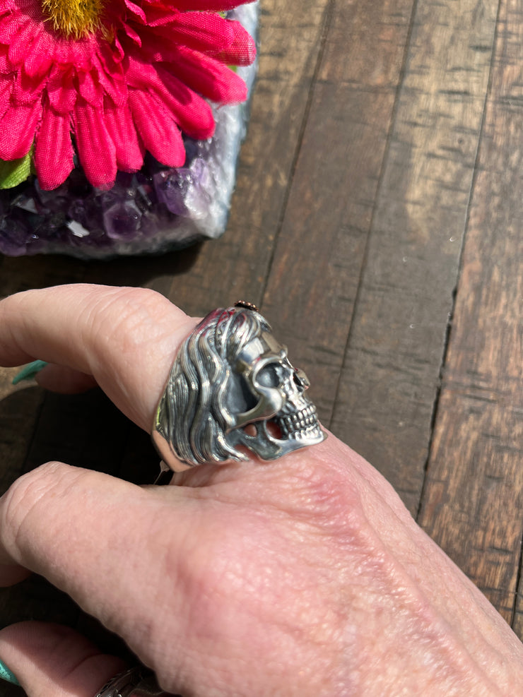 Mermaid Skull Ring Sz 12