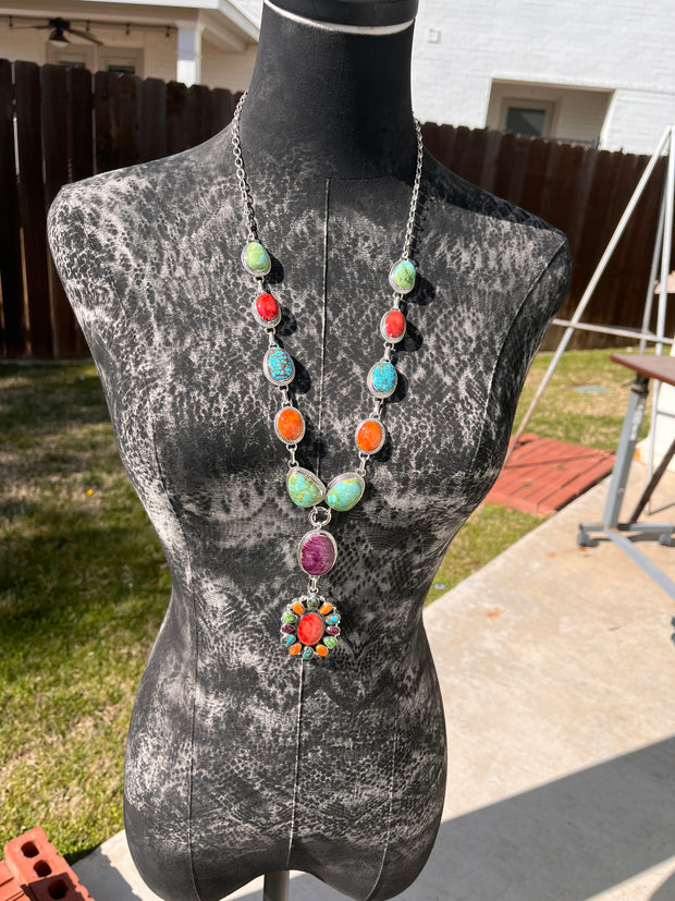 Multi Color Lariat Set