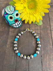 8mm "Navajo Style" and Kingman Bracelet