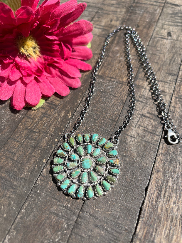 Kingman Cluster Necklace