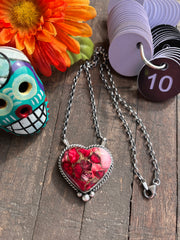 Dahlia Rose Heart Necklace 1-10