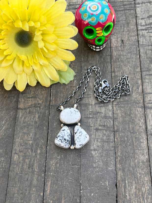 3 stone White Buffalo Necklaces #1-5