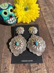 Kingman Concho Earrings- A