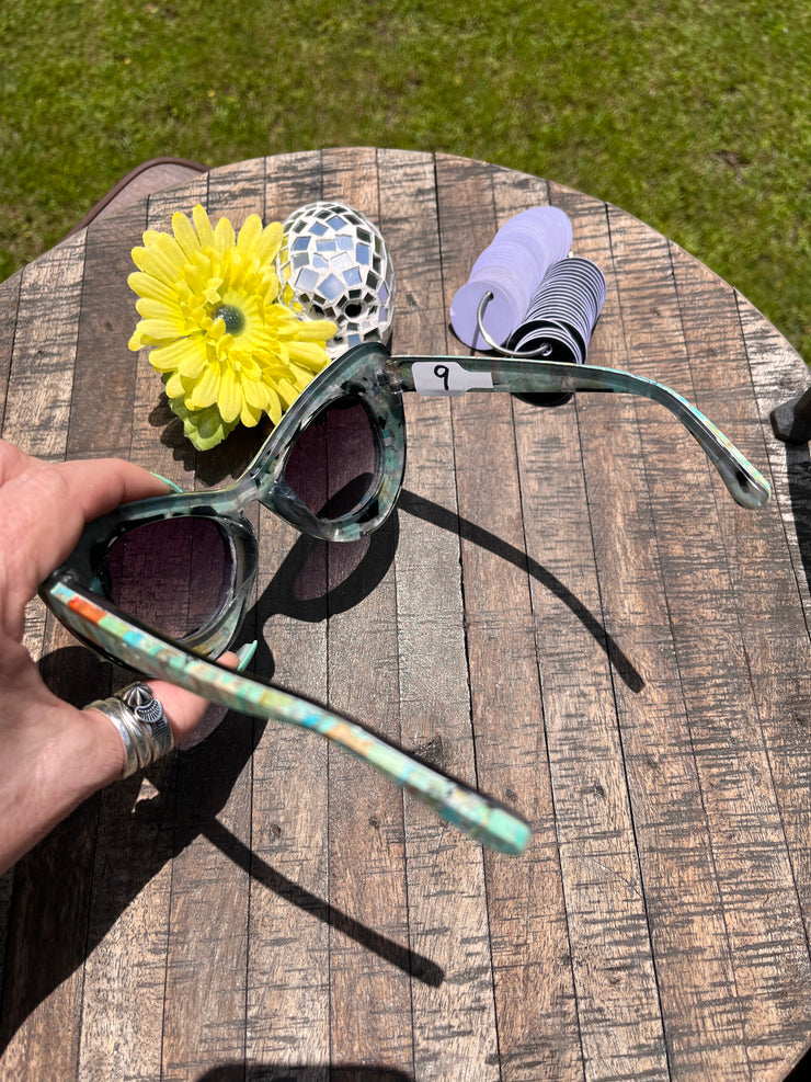 Handmade Kingman Inlay Sunglasses #9