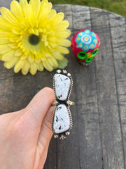 Adjustable White Buffalo Ring #1-5