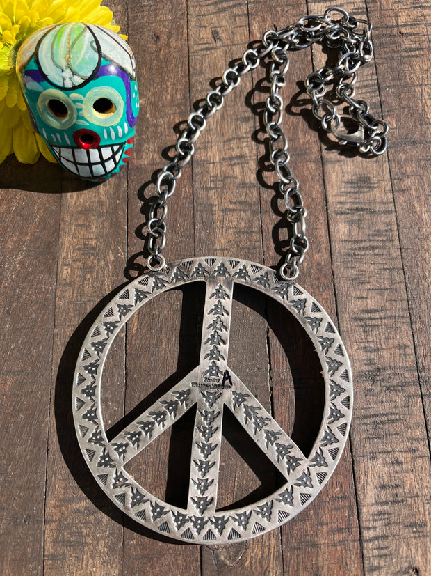 The HCC Kingman Peace Sign Necklace A