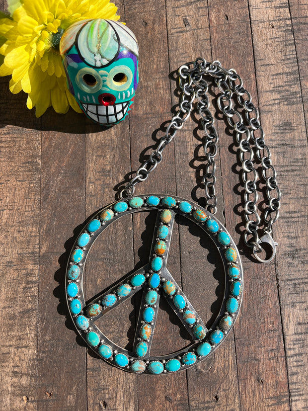 The HCC Kingman Peace Sign Necklace A