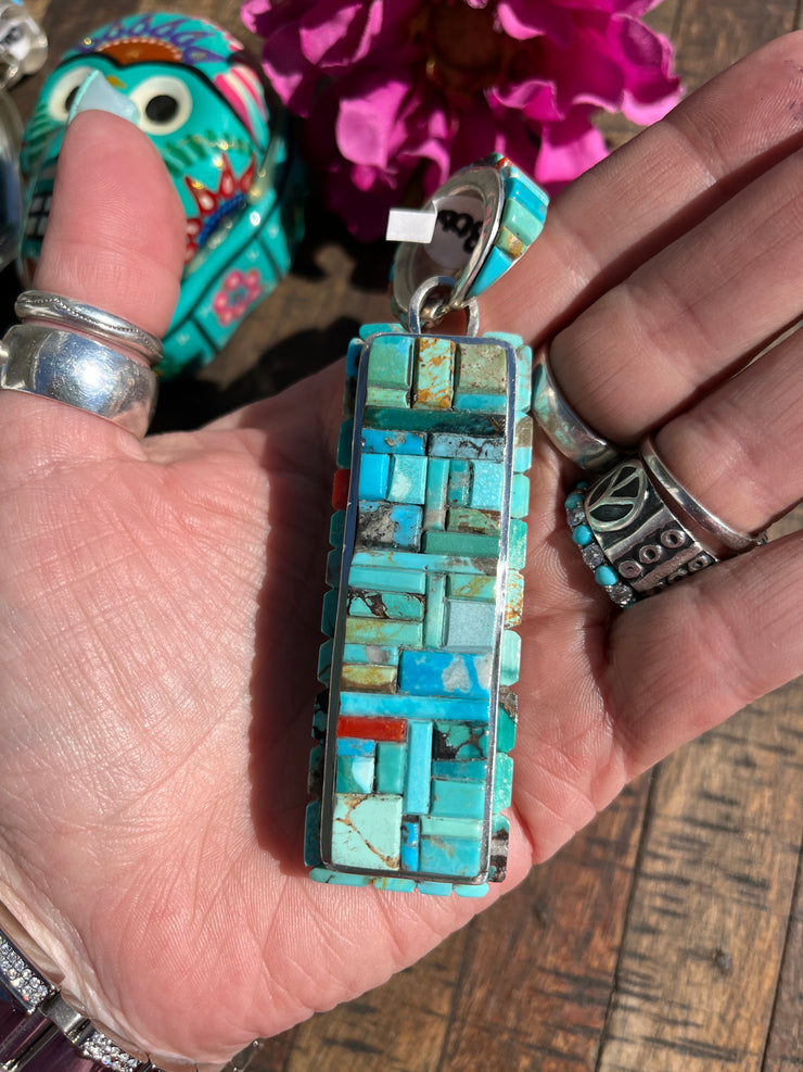 Mixed Mines Cobblestone Inlay Pendant