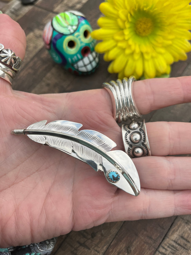 Kingman Feather Barrette