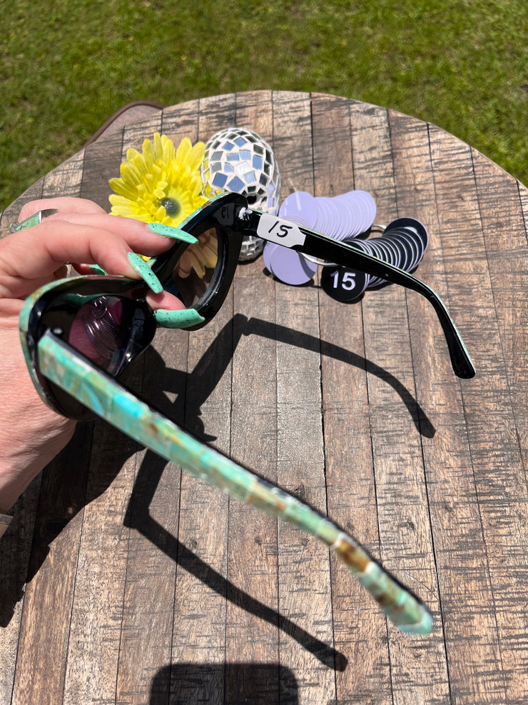 Handmade Kingman Inlay Sunglasses #15