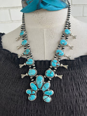 Turquoise Squash Blossom Set